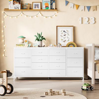 63 Inch metal 14 Drawer Dresser