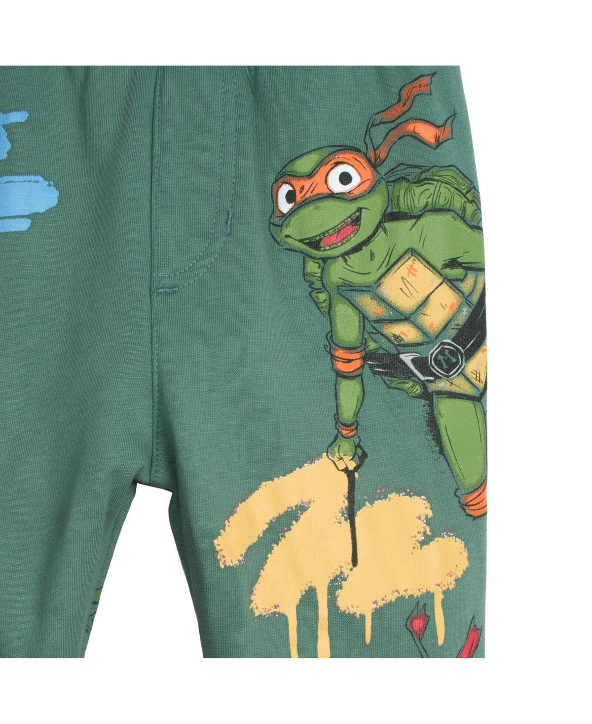 Teenage Mutant Ninja Turtles Henley T-Shirt and French Terry Pants Outfit Set