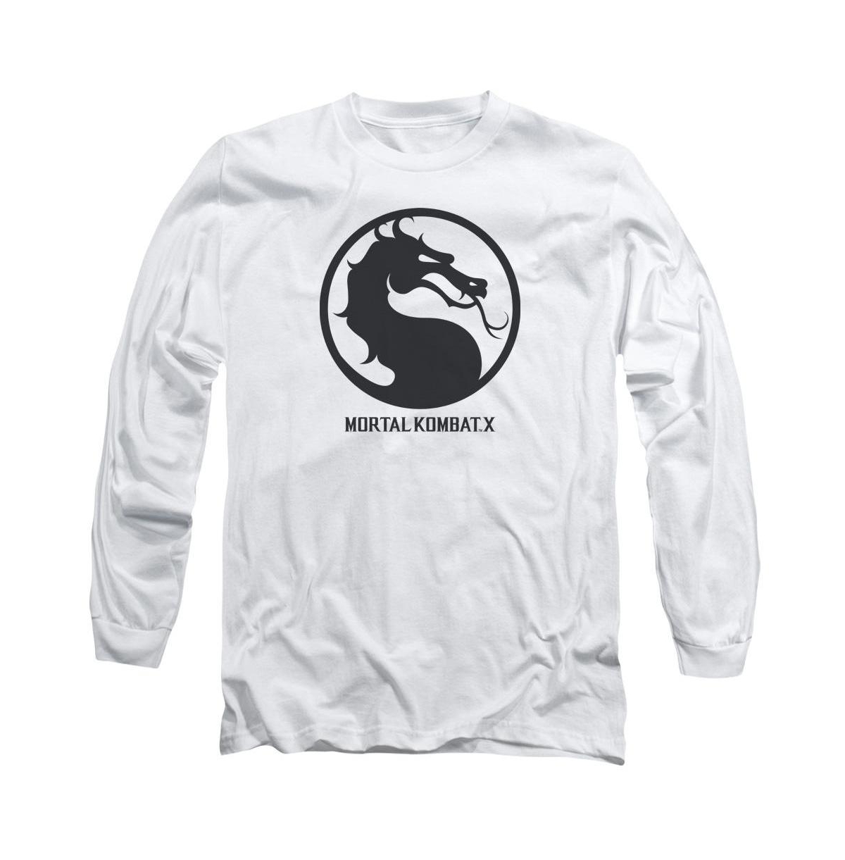 Men's Seal Long Sleeve Adult Tee / T-Shirt - White