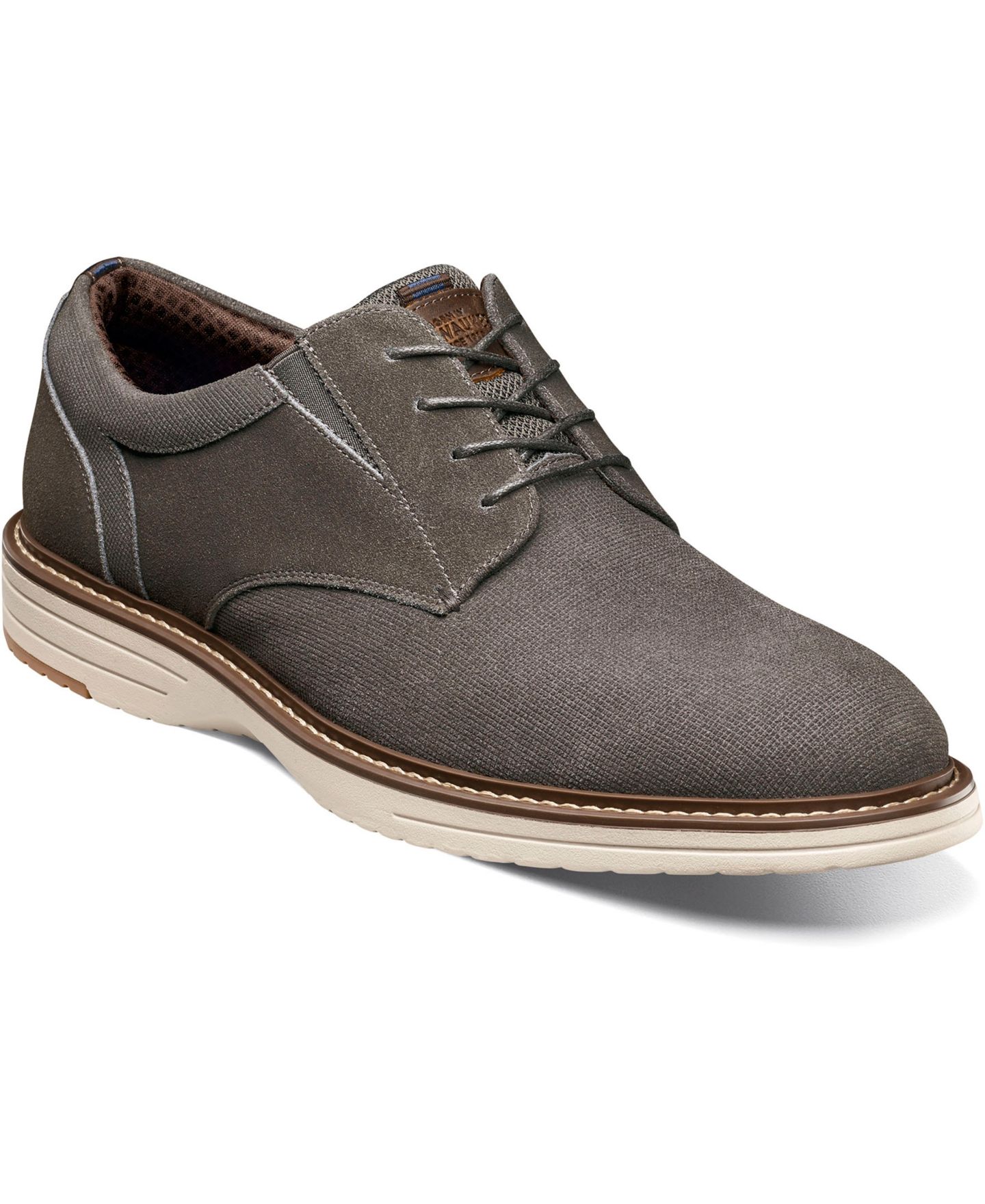 Мужские туфли Nunn Bush Griff Plain Toe Oxford, цвет: Графитовый металлик — фото 1