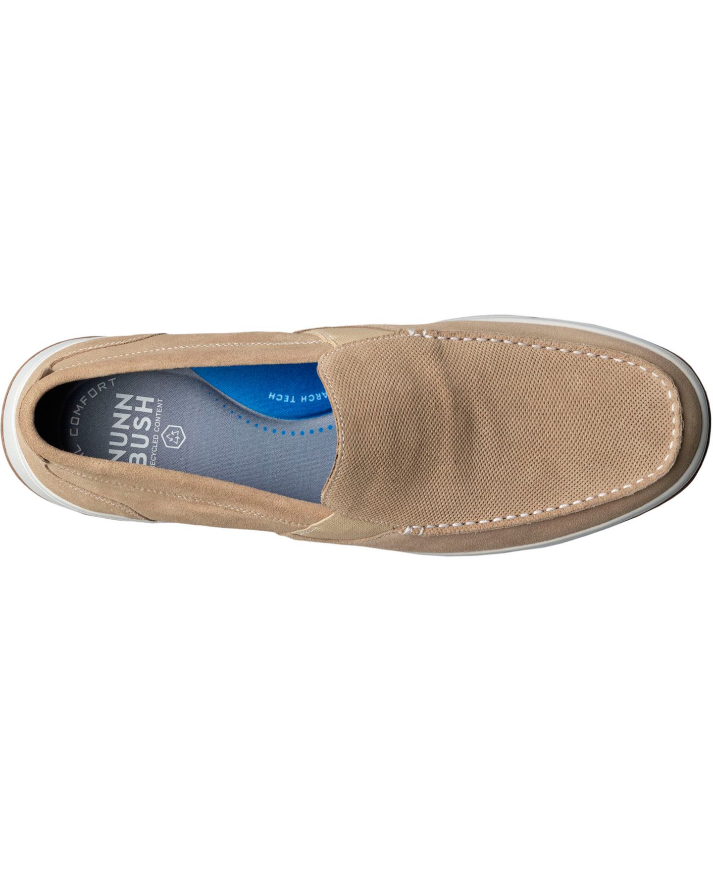 Мужские туфли Nunn Bush Luca Venetian Loafer, цвет: Серо-бежевый — фото 6