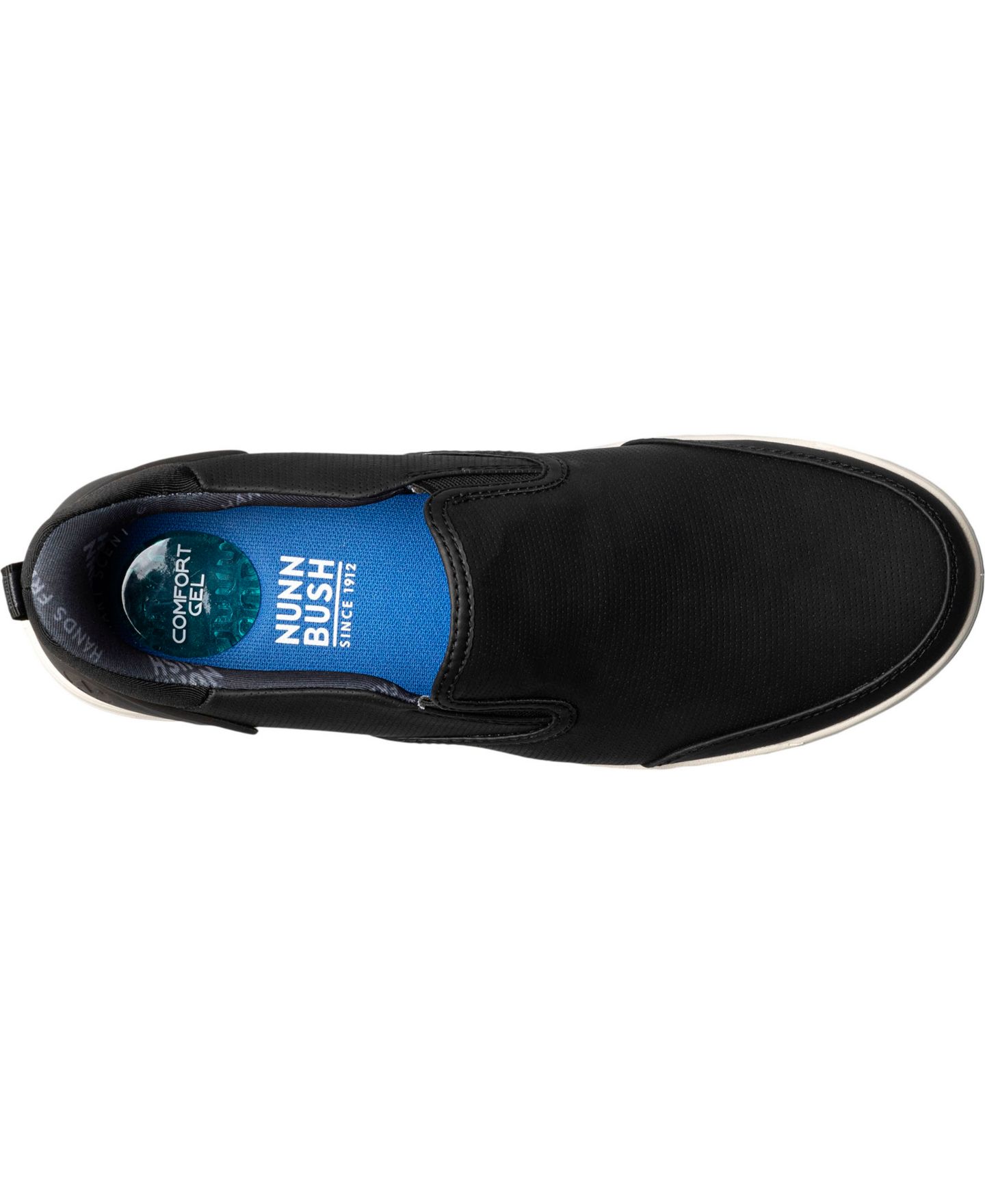 Мужские кроссовки Nunn Bush Kore City Walk EZ Moc Toe Slip On, цвет: Чёрный — фото 4