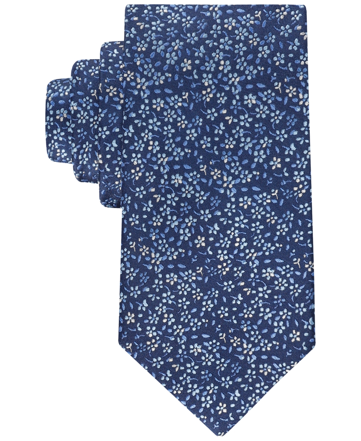 Men Botanical Ties - Blue Cobalt