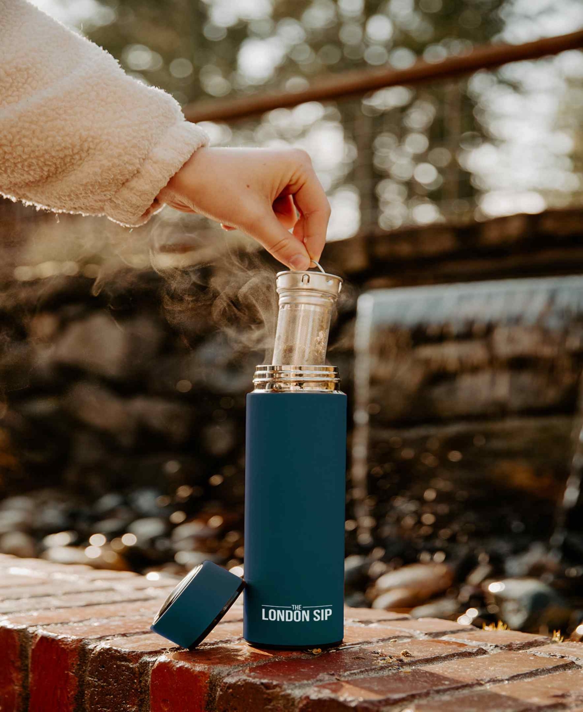 London Sip 16 Oz. Travel Tea Infuser In Teal