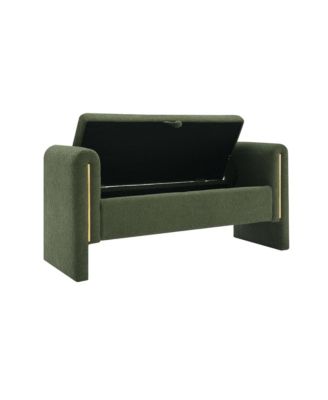 Modern Teddy Bed End Bench with Storage and Arms, Upholstered Foot Rest Stool, Comfy Vanity Bench