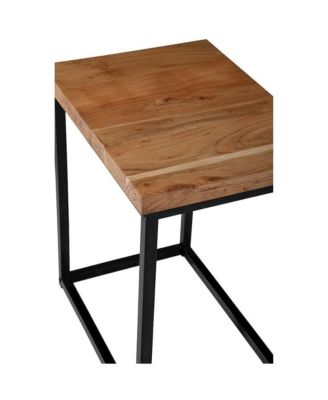 Ames Solid Wood Modern Chairside End Table