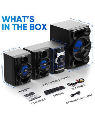 5.25” 2-Way Bluetooth Wireless Speaker System - Waterproof, 500W Max Power, 1/2” Tweeter, Compact Design