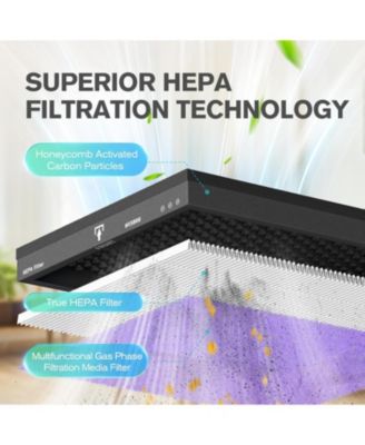 MR5866 Air Purifier Replacement Filter, True HEPA Filter Compatible with MR5866, Multifunctional Version, 2 Pack