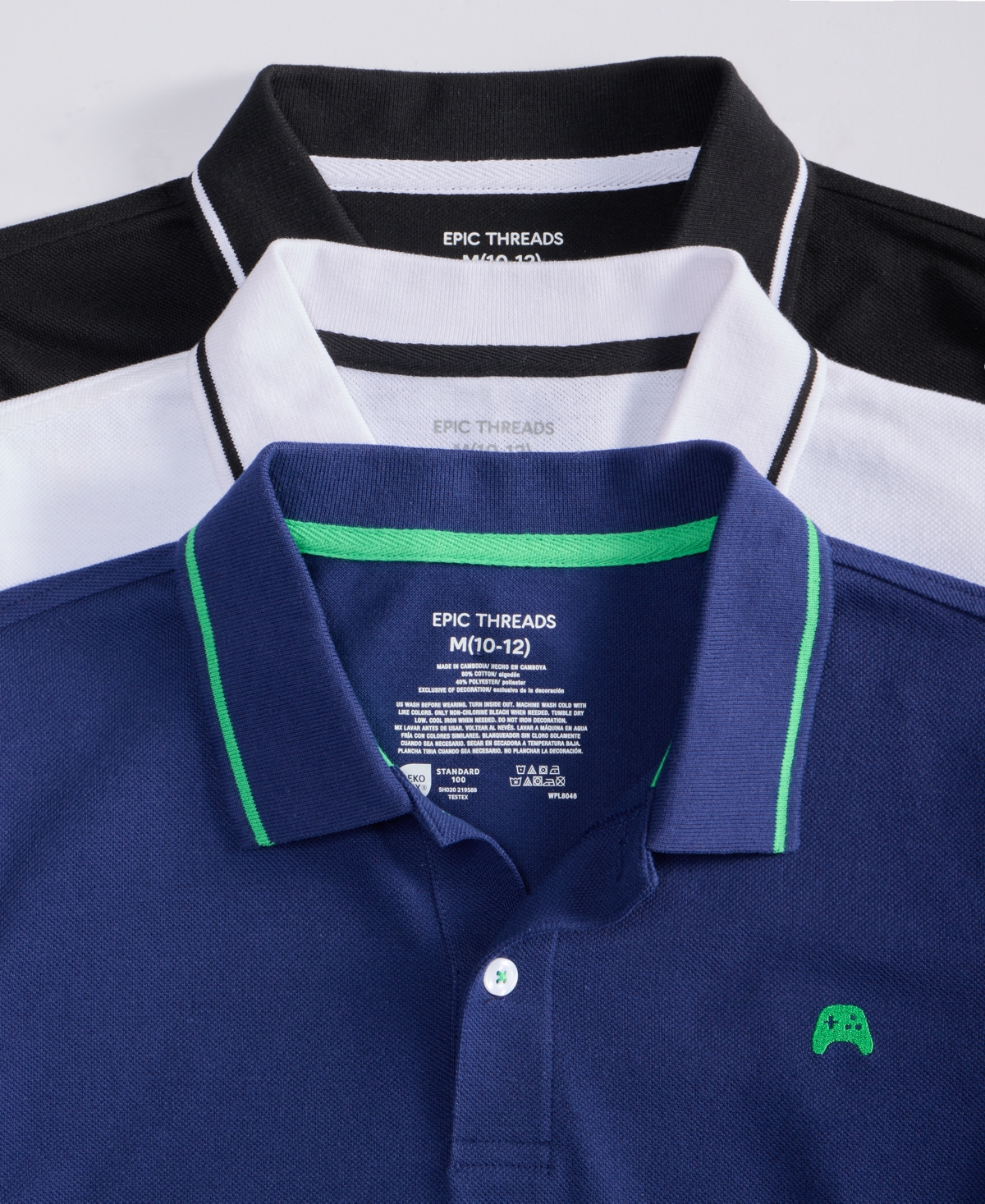 Macy's Epic Threads Little & Big Boys Pique Polo Shirt, Exclusively At  In Deep Black