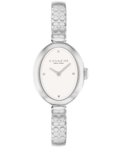 Женские часы Coach Sammy Silver Tone Stainless Steel Bangle Bracelet Watch, 22.5mm