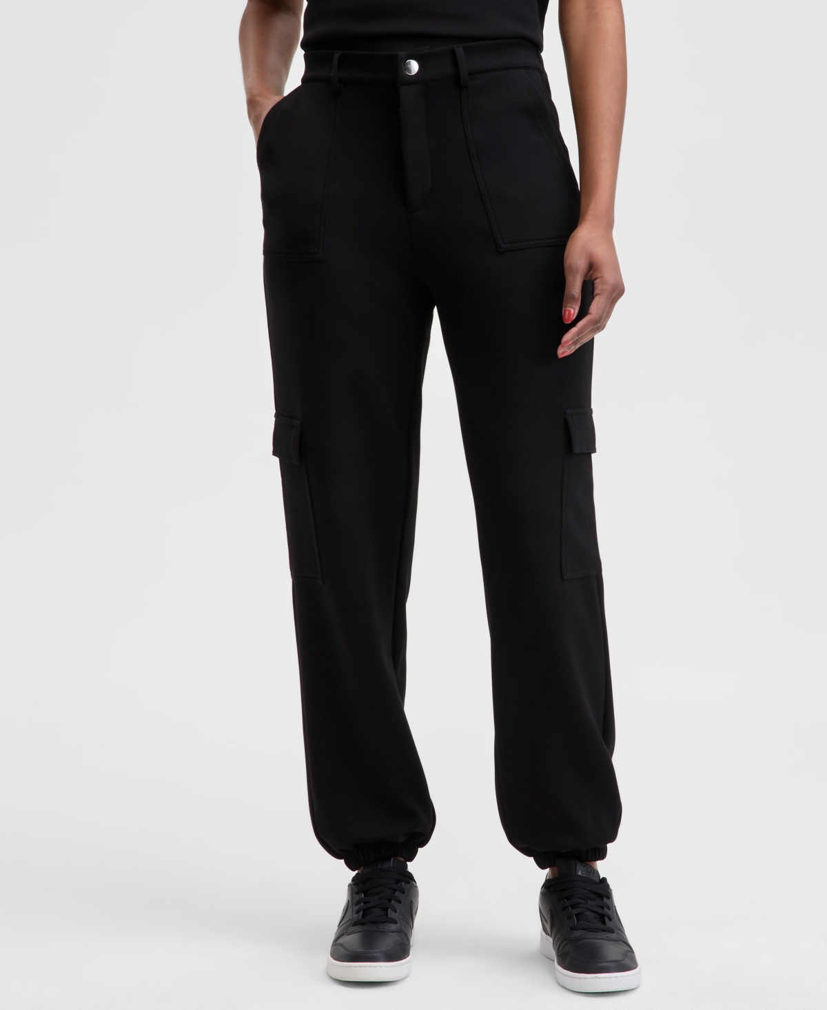 And Now This Women's Scuba Quarter-zip Collar Vest, Created For Macy's In Black