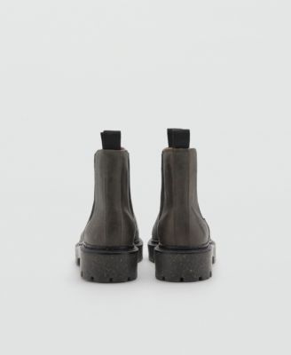 MANGO Women's Leather Chelsea Ankle Boots