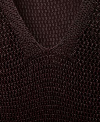 Women's Lurex Openwork Knit Dress