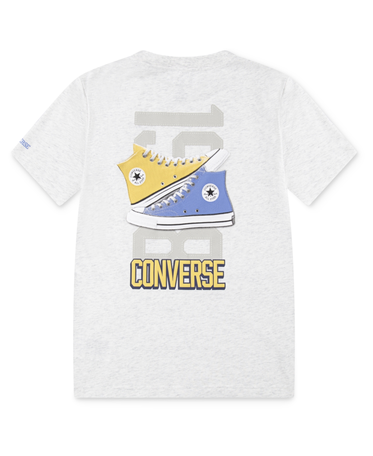CONVERSE BIG BOYS RETRO FRONT BACK SNEAKER T-SHIRT 