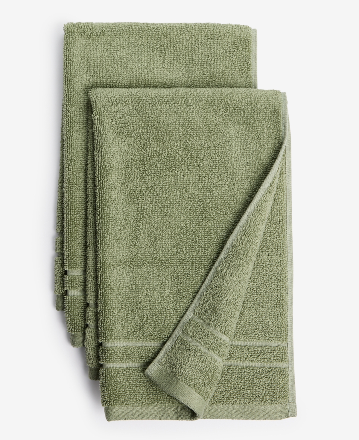 Arch Studio Quick Dry Hand Towel 2-pack, Exclusively At Macy's In Olive