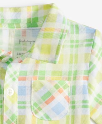 Baby Boys Park Plaid Sunsuit, Exclusively at Macy's