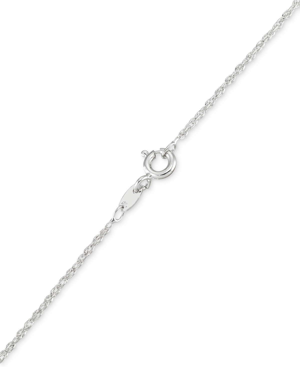 Macy's Marcasite & Blue Crystal Diamond Shape Pendant 18" Necklace In Sterling Silver In Marcasite