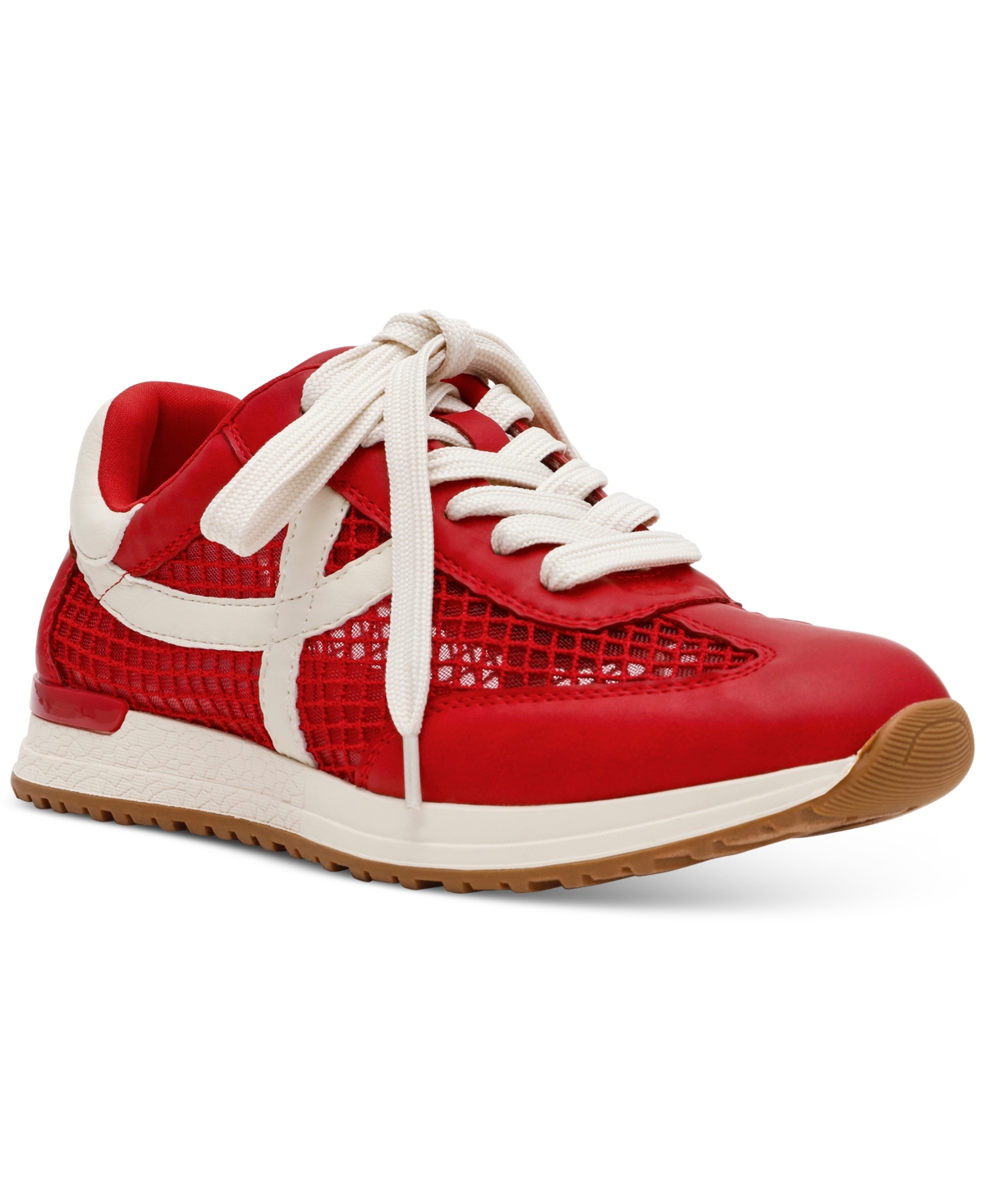 Dv Dolce Vita Women's Joque Mesh Sporty Retro Lace-up Sneakers In Red