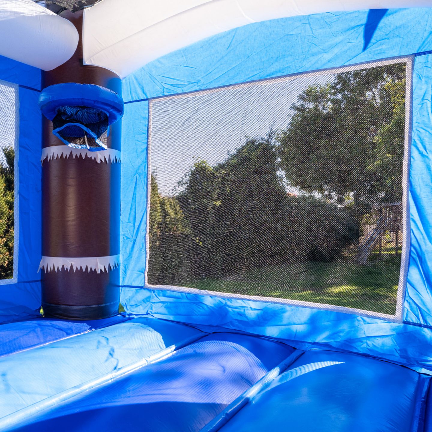 Детская игрушка HERO Kiddo Ocean Shark Vinyl Commercial Grade Bounce House Water Slide Combo with Attached Splash Pool, Up to 6 Users, Ages 3+, цвет: Синий / Красный — фото 4