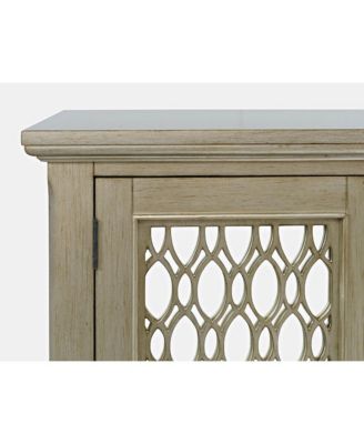 Isabella 38" Luxury Mirrored Accent Storage Cabinet