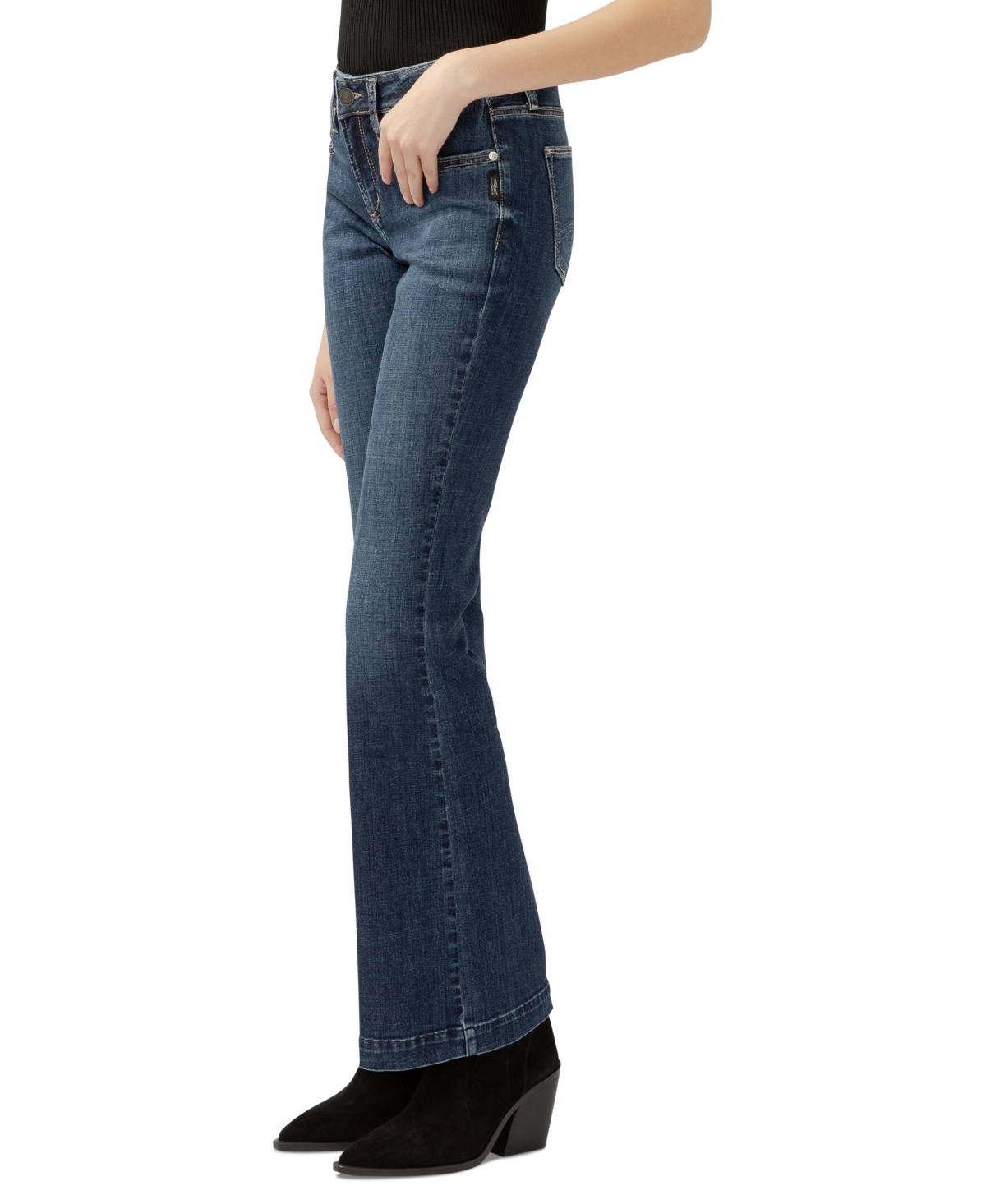 Shop Silver Jeans Co. Women's Suki Mid-rise Curvy-fit Bootcut Jeans In Indigo