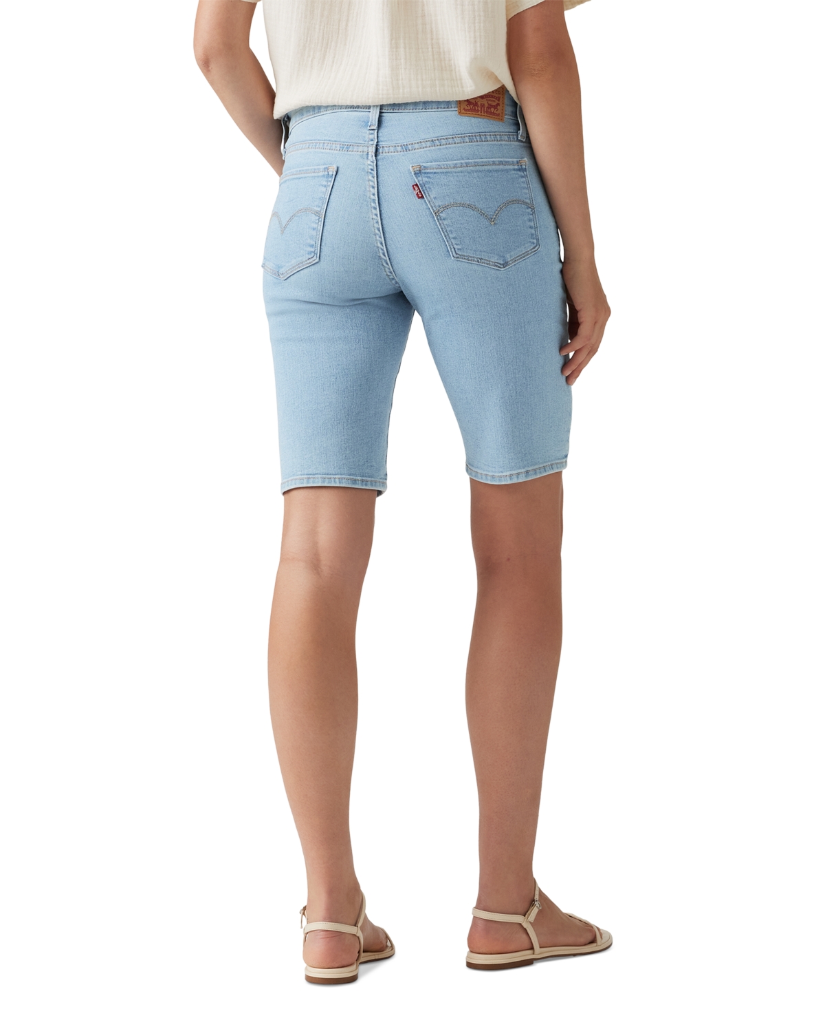 Levi's Women's Mid-rise Shaping Bermuda Shorts In Double Duty Short
