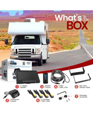 DVR Cam Recording System with 7'' Display Monitor and Night Vision, Waterproof