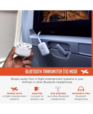 Connect Air Pro Wireless Audio Transmitter & Receiver for In-Flight Audio, Car Stereos, & More
