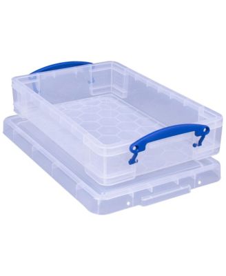 4L Storage Container with Lid and Clip Lock Handles, (3 Pack)