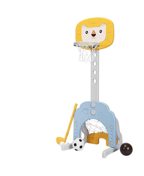 Детские игрушки KUYOTQ 3-in-1 Adjustable Basketball Hoop Sports Set, Ages 2-7