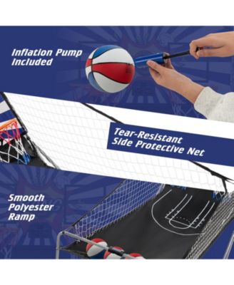 Dual Shot Basketball Arcade Game with 8 Game Modes and 4 Balls