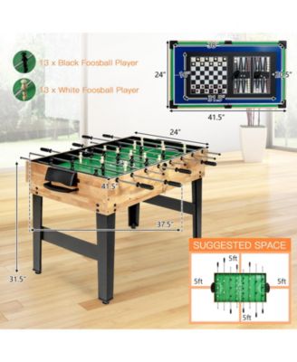 10-in-1 Multi Combo Game Table Set for Home
