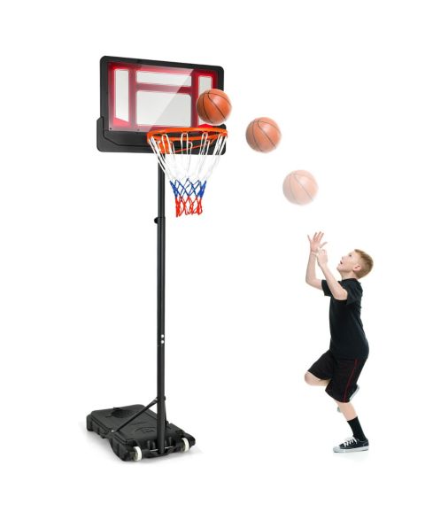 Детская игрушка KUYOTQ 4.3-8.2 FT Portable Basketball Hoop with Adjustable Height and Wheels