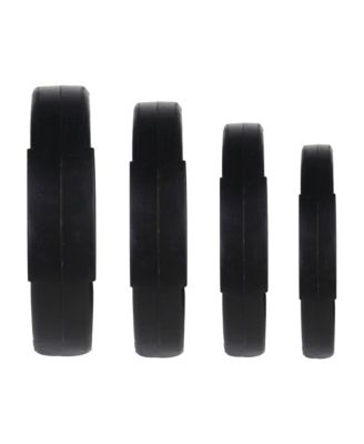 Standard 20 Pound Coded Olympic Weight Plate, Black (Set of 2)