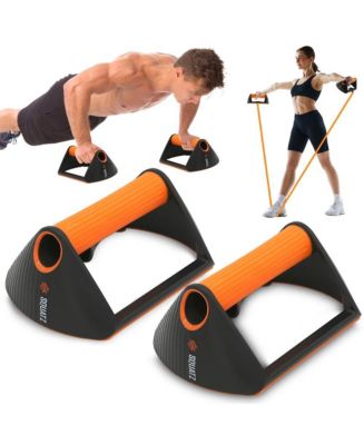 SQUATZ Multi-Function Push-Up Rack with Resistance Bands for Home ...