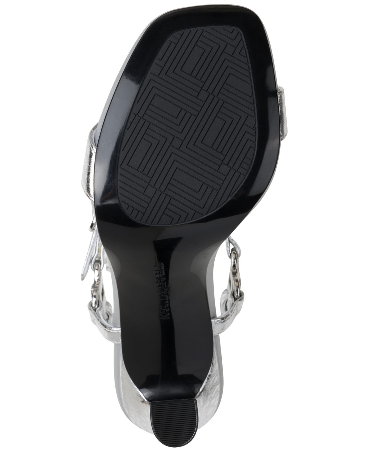 Karl Lagerfeld Women's Cybil High-heel Sandals In Silver