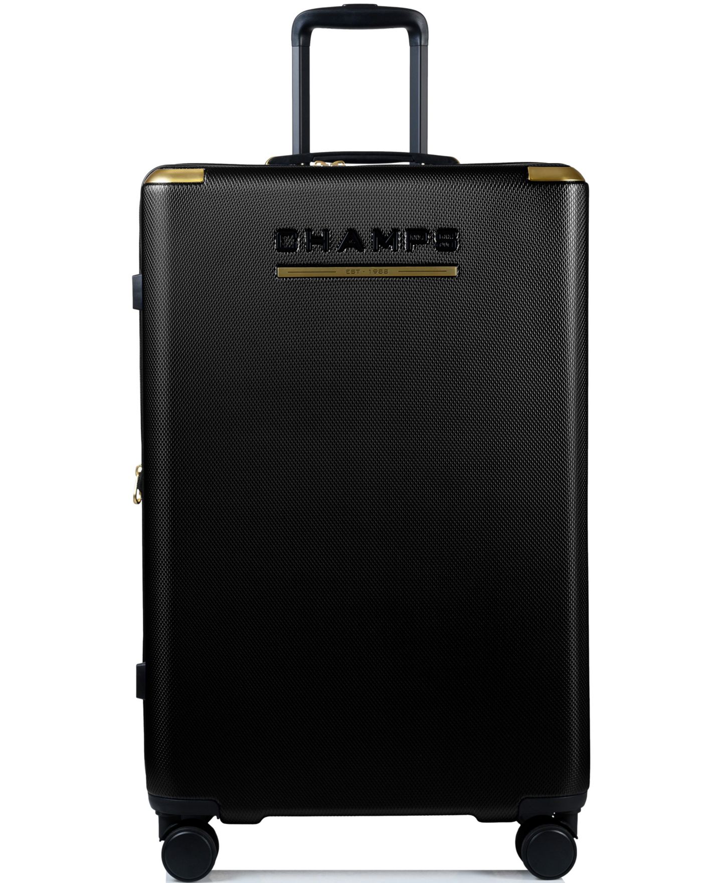 Чемоданы CHAMPS 3-Piece Luxe II Collection Hardside Luggage Set, цвет: Чёрный — фото 2