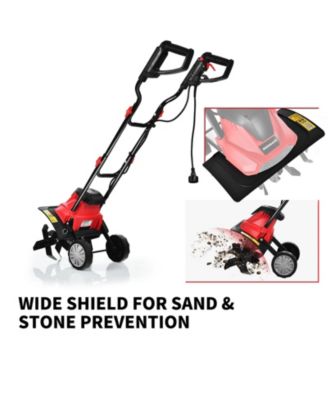 14 Inch 10 Amp Corded Electric Tiller and Cultivator with 9-Inch Tilling Depth