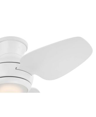 36" Whirl Modern Indoor Outdoor Ceiling Fan 3 Blade LED Light Remote Control Patio Hugger Fan