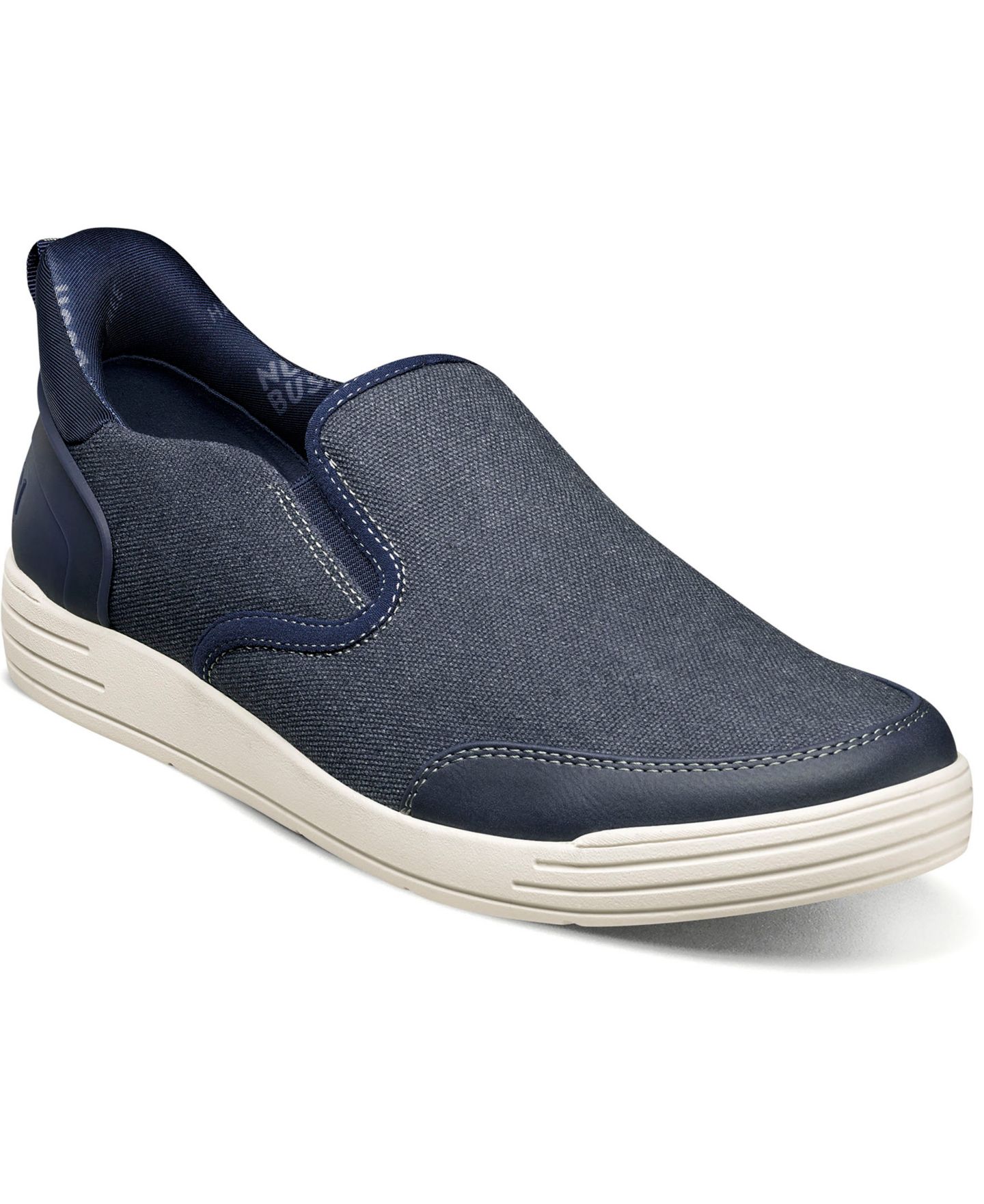 Мужские туфли Nunn Bush Kore City Walk EZ Canvas Slip On, цвет: Синий джинсовый — фото 1