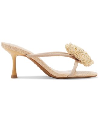 Bellamy Flower Strappy Mid-Heel Dress Sandals