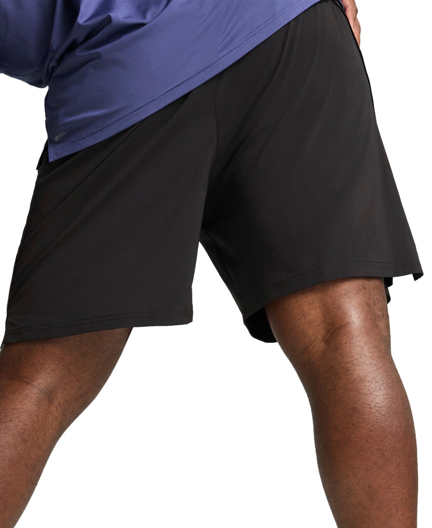 Мужские шорты Puma Run Velocity Piped Regular-Fit Shorts, 7" Inseam, цвет: Чёрный — фото 2