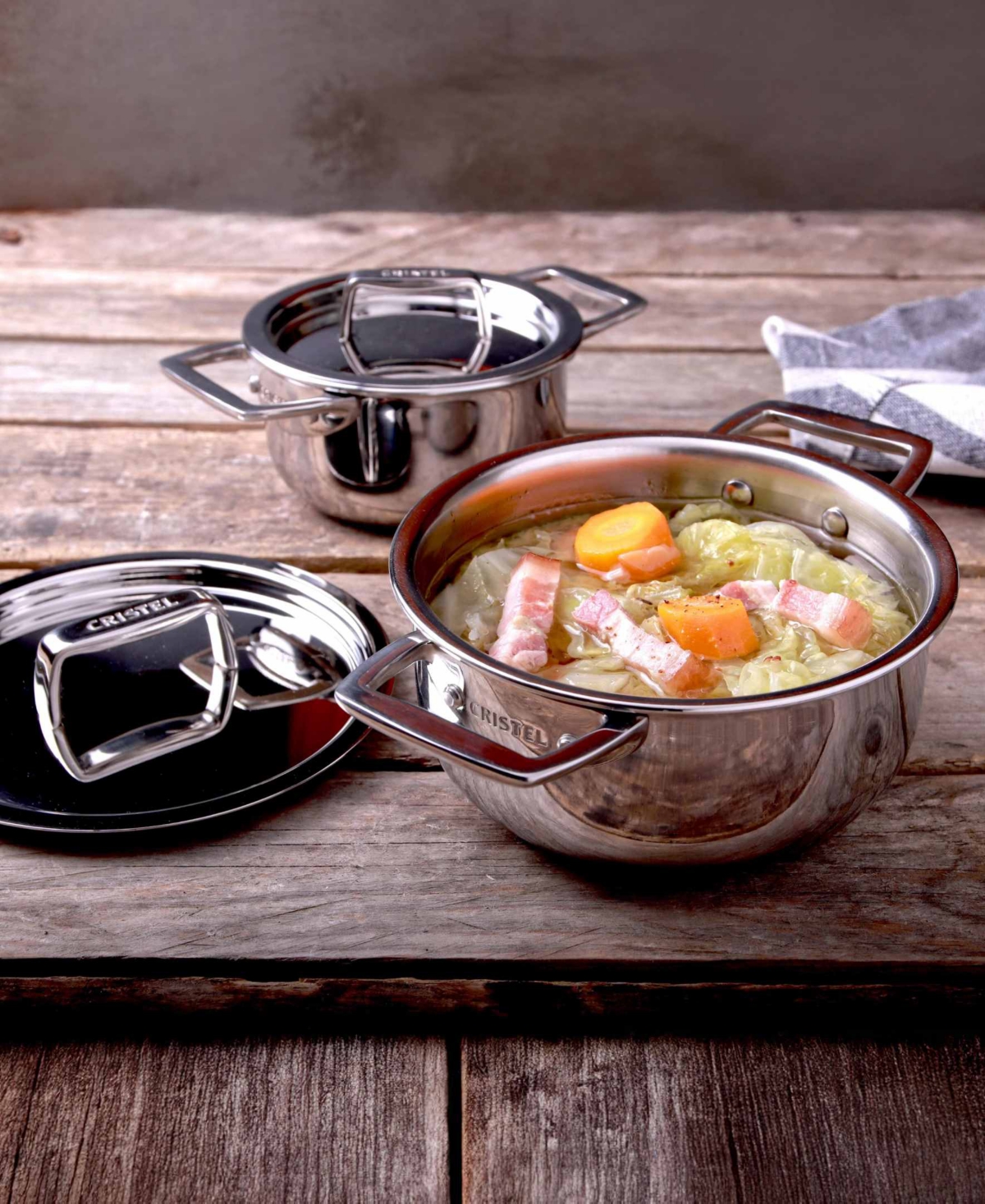 Cristel Castel Pro Mini 0.7-qt. Stainless Steel Stewpan With Lid In No Color