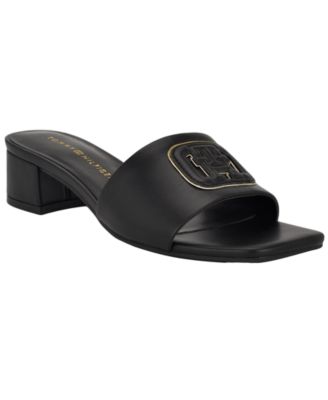 Women's Penni Logo Block Heel Slip-On Sandals