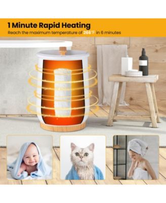20L Bathroom Towel Warmer Bucket with Fragrance Holder & LCD Display