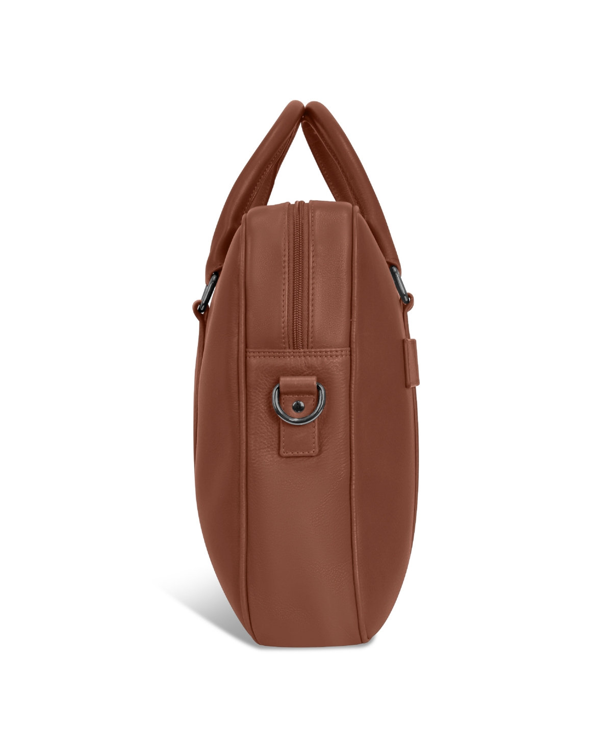 Champs Onyx Collection Leather Slim Briefcase In Brown