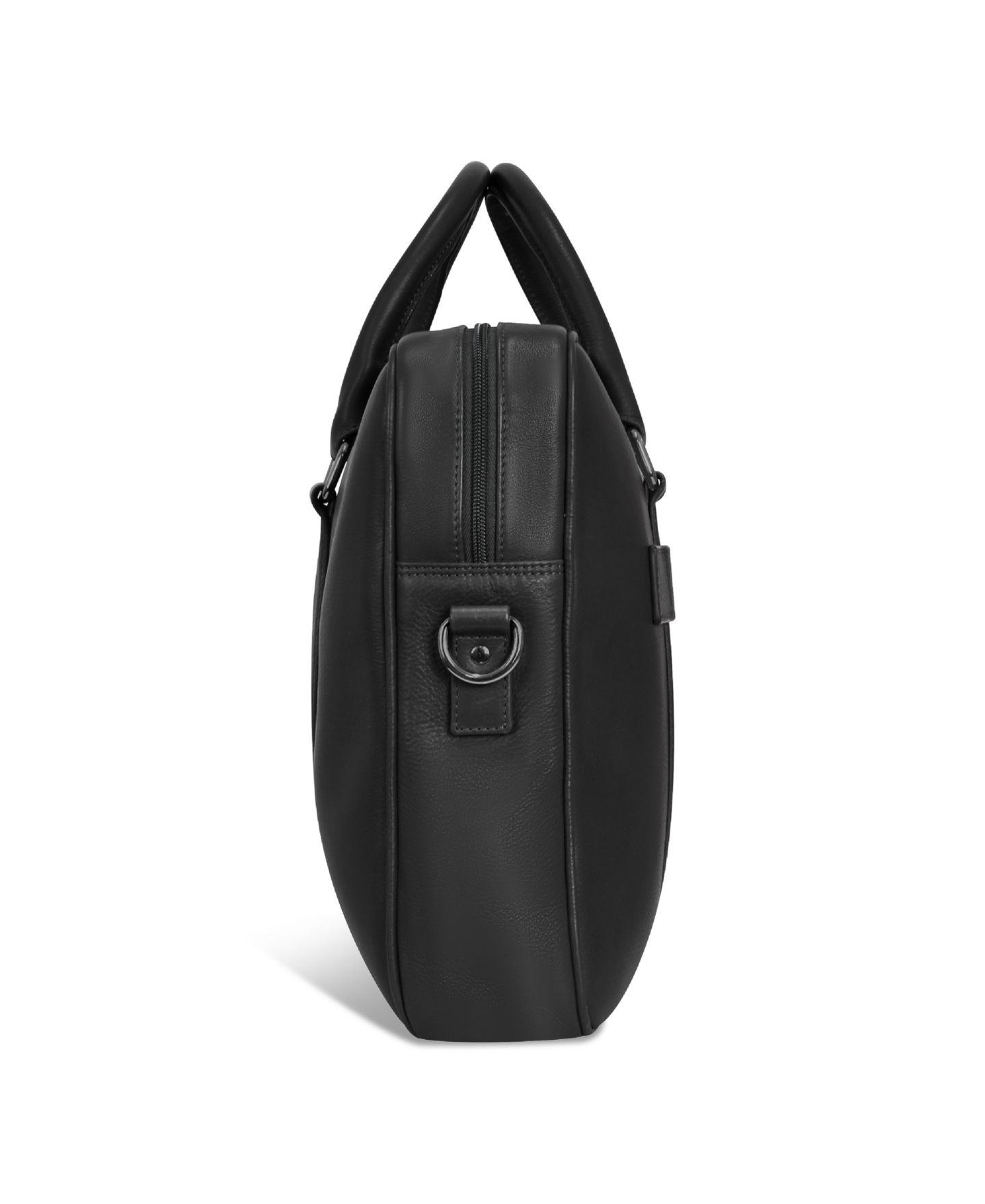 Кожаный тонкий портфель Champs Onyx Collection, цвет: Чёрный — фото 5