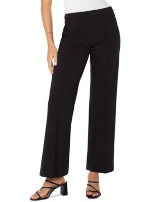 Petite Pull-On Wide-Leg Pants