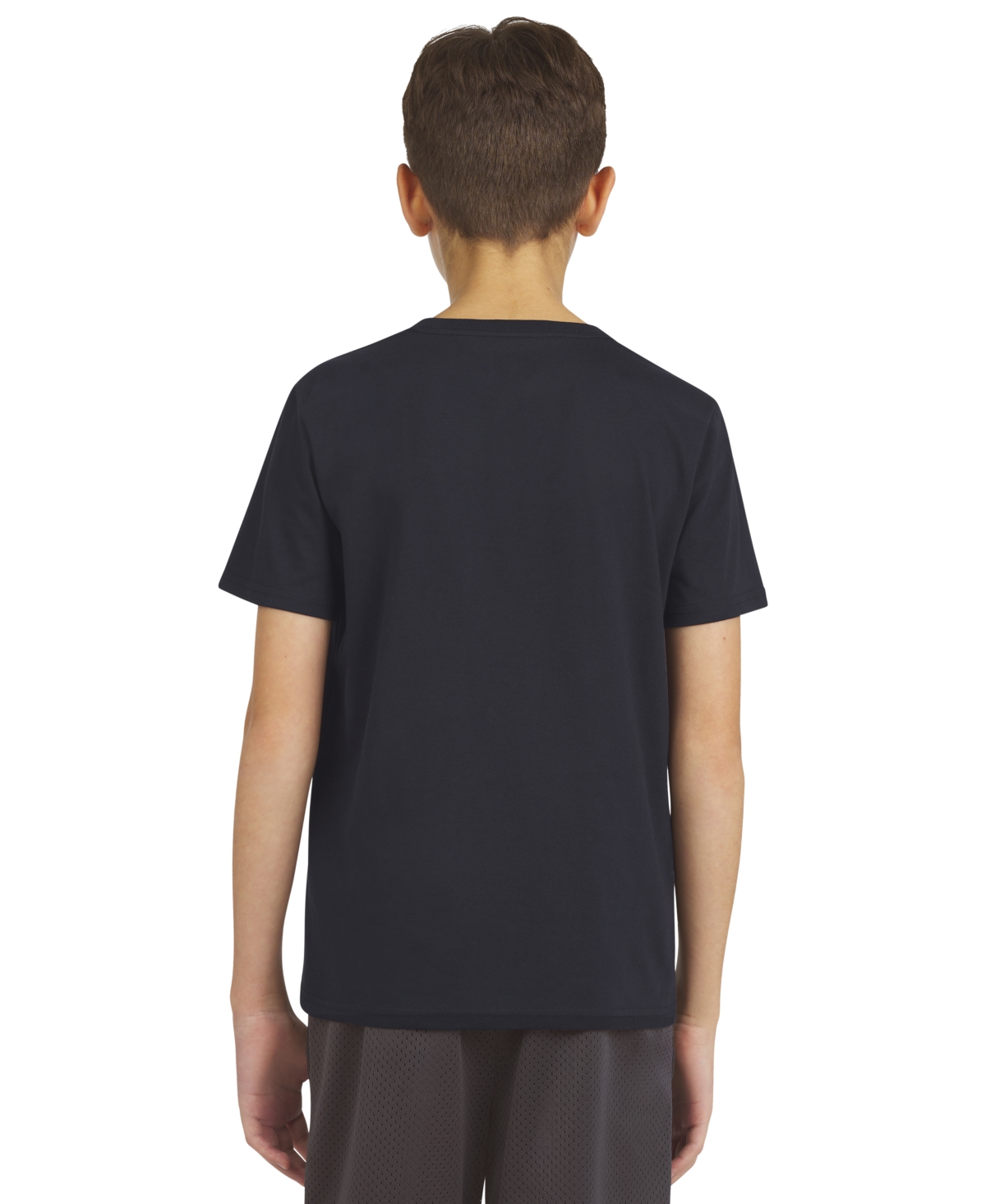 Champion Big Boys Patch Logo T-shirt In Brown