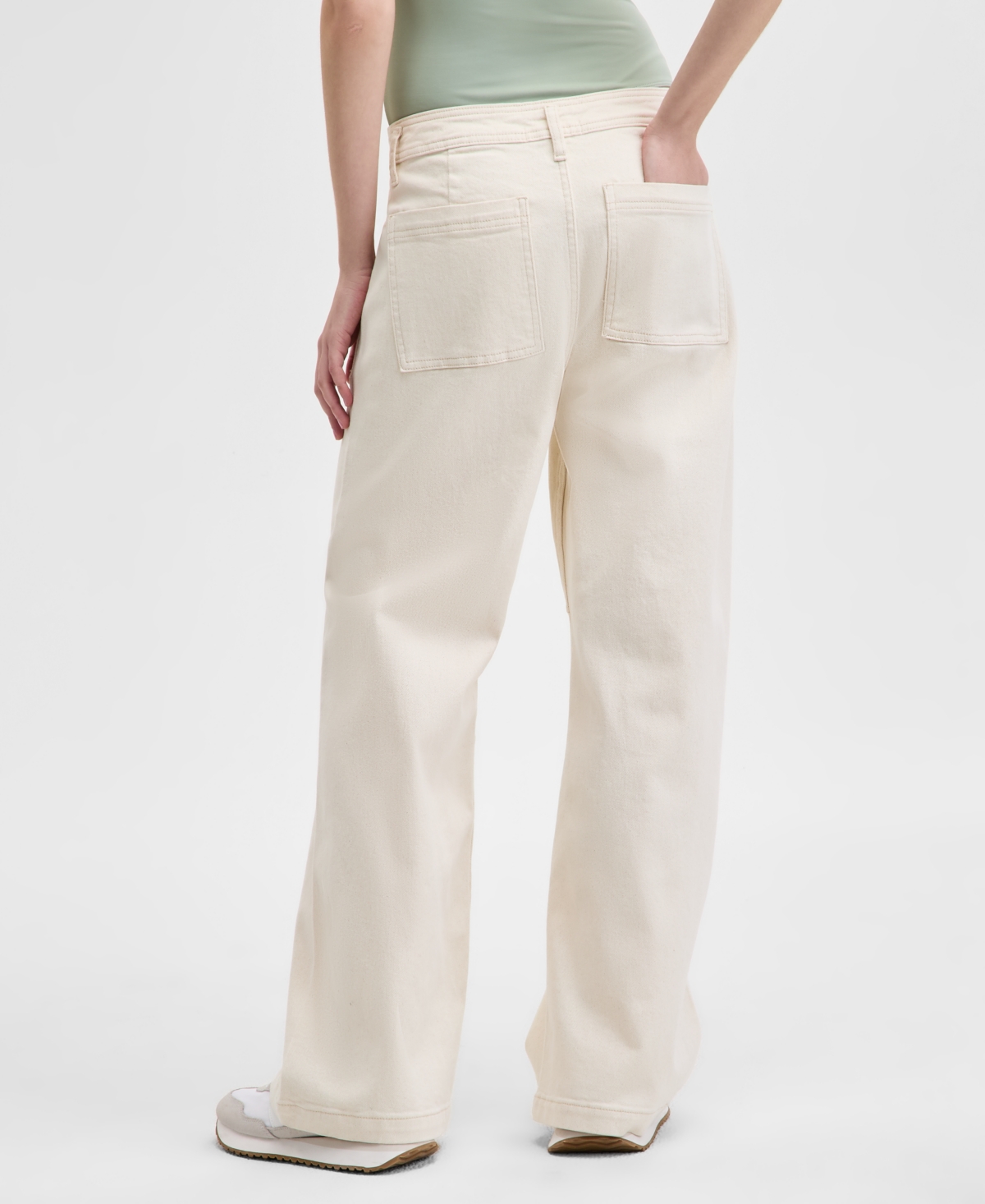 And Now This Women's Darted Wide-leg Pants, Exclusively At Macy's In Ecru